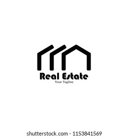 real estate logo. home vector logo. house abstract real estate