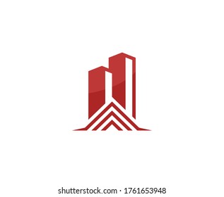 Real estate logo house building vector icon 