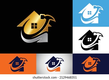 Real estate logo, House building logo, Home logo sign symbol