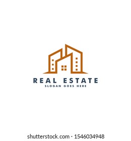 Real Estate logo, House, home icon design logotype vector for business construction
