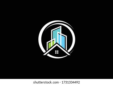 Real estate logo, House logo, Home logo sign symbol
