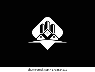 Real estate logo, House logo, Home logo sign symbol