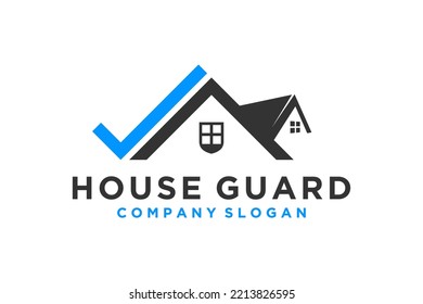 Real estate logo house roof window  home building icon symbol business property