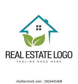 Logotipo inmobiliario. Logotipo de construcción. Plantilla de símbolo del logotipo inmobiliario