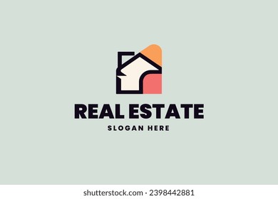 real estate logo, house vector, business brand