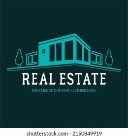 Real estate Logo of the house, villa, cottage. Golden House Symbol geometric linear style isolated on double background. Used for real estate, construction, architecture and building logos.Vector