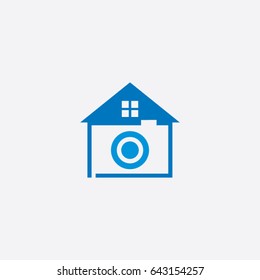 real estate logo, icon camera