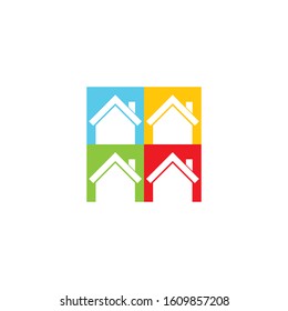 Real estate logo icon design