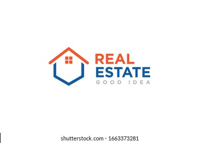 Real Estate Logo Icon Design Vector