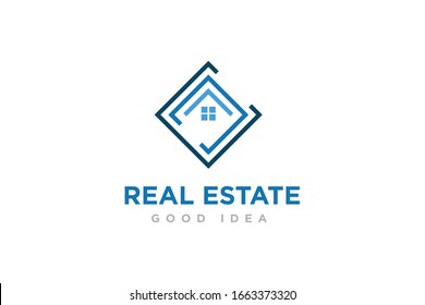 Vector de diseño de icono de logotipo inmobiliario