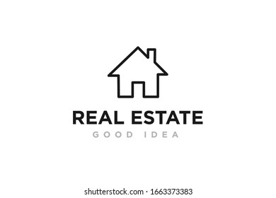 Real Estate Logo Icon Design Vector