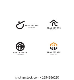 Real estate logo icon design