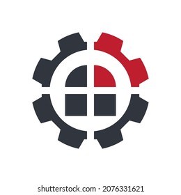 Real estate logo icon design