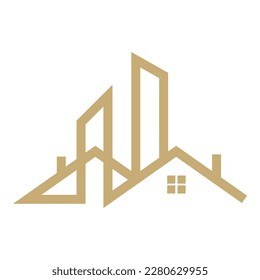 Real estate logo icon design template illustration
