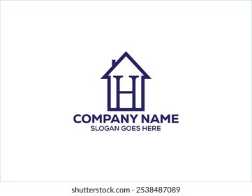 Real Estate Logo or Icon Design Vector Image Template