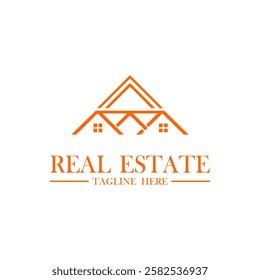 Real estate logo and icon design concept vector