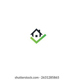 Real estate logo icon flat vector design