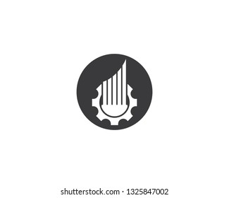 Real estate logo icon illustration