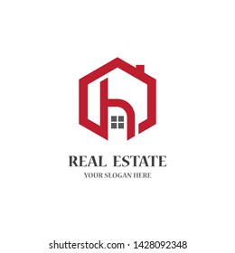 Real estate logo icon illustration