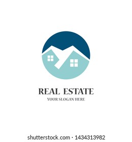 Real estate logo icon illustration design