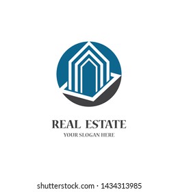 Real estate logo icon illustration design