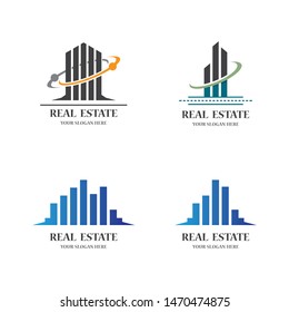 Real estate logo icon illustration design