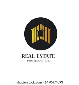 Real estate logo icon illustration design