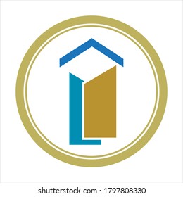 Real estate logo icon illustration - Vector