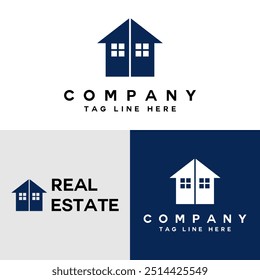 Real estate logo icon illustration