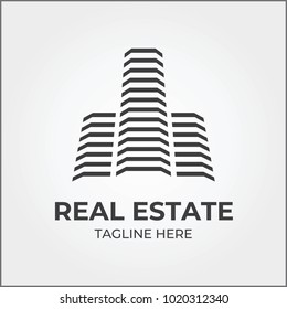 Real Estate Construction Logo Design Vector Stock Vector (Royalty Free ...