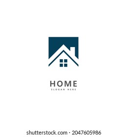 Plantilla de icono de logotipo inmobiliario