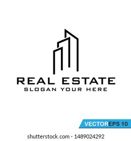 real estate logo icon vector template