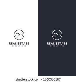 real estate logo icon vector