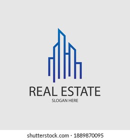 Logo inmobiliario. plantilla vectorial de icono de inmobiliaria