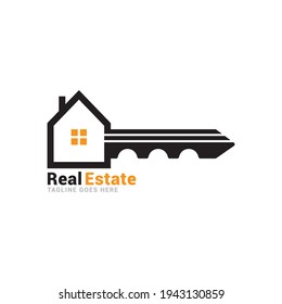 Plantilla vectorial de icono del logotipo inmobiliario.