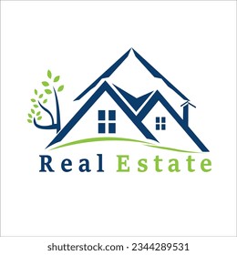 real estate logo icon vector template House abstract concept icon