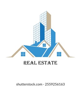 Real estate logo in illustrator