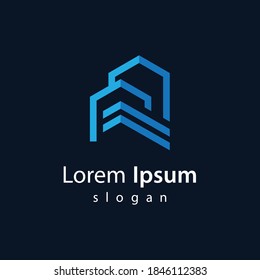 Real estate logo images illustration design