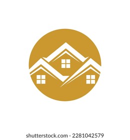 Real estate logo images illustration design