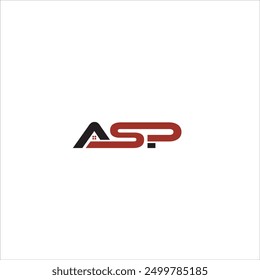 Real Estate logo with the initials ASP in red and black on a white background