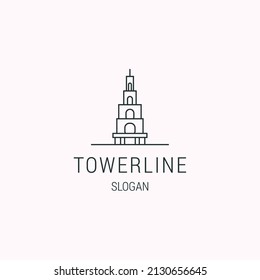 Real estate logo . linear style