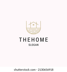Real estate logo . linear style