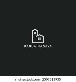 Real estate logo - luxury square symbol house
