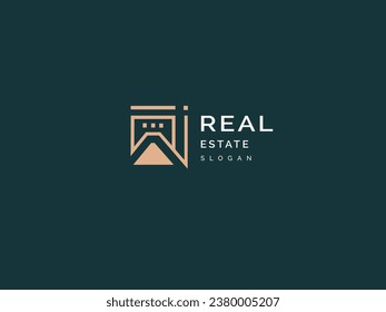 Real estate logo modern simple and creative design. House logo icon for company, business, property. Vector template element sale of real estate.