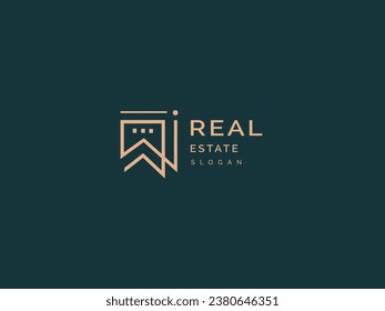 Real estate logo modern simple and creative design. House logo element for company, business, property. Vector template.