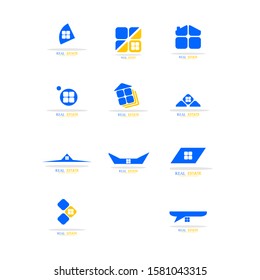 
Real Estate Logo Modern. Vector Illusration. Simple, and modern logo symbol. Set 9 Logo Design.