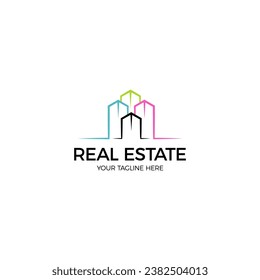 Real Estate logo. Modern Real estate logo vector.