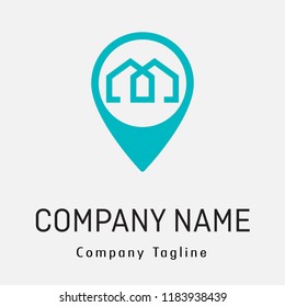 Real Estate Logo / Mortgage Logo with pin location concept (EXCLUSIVE LOGO, ONCE ITS SOLD, I WILL DELETED THIS LOGO IF BUY A EXCLUSIVE LICENSE)