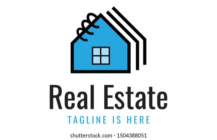 Real estate logo for multiple kind of business with modern shape of roof and house. 