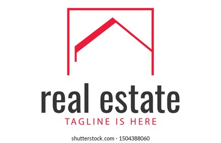 Real estate logo for multiple kind of business with modern shape of roof and house. 